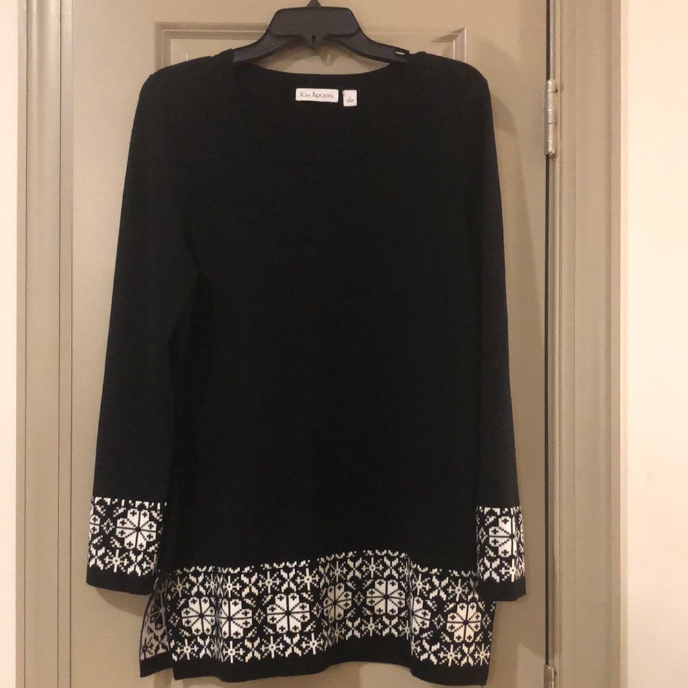 🆕 KIM ROGERS A-LINE SWEATER DRESS SIZE LARGE 👗